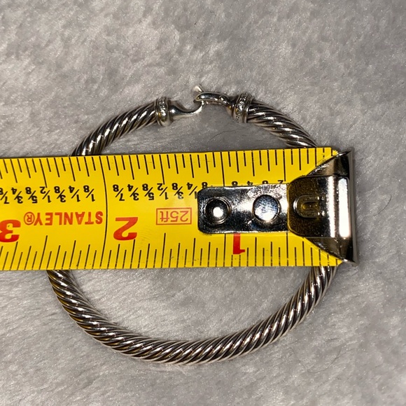 Cable Buckle Bracelet with Diamonds, 5mm - Picture 7 of 7